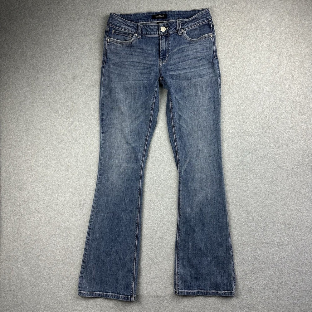 White House Black Market Women's Skinny Flare Jeans Size 4 Regular